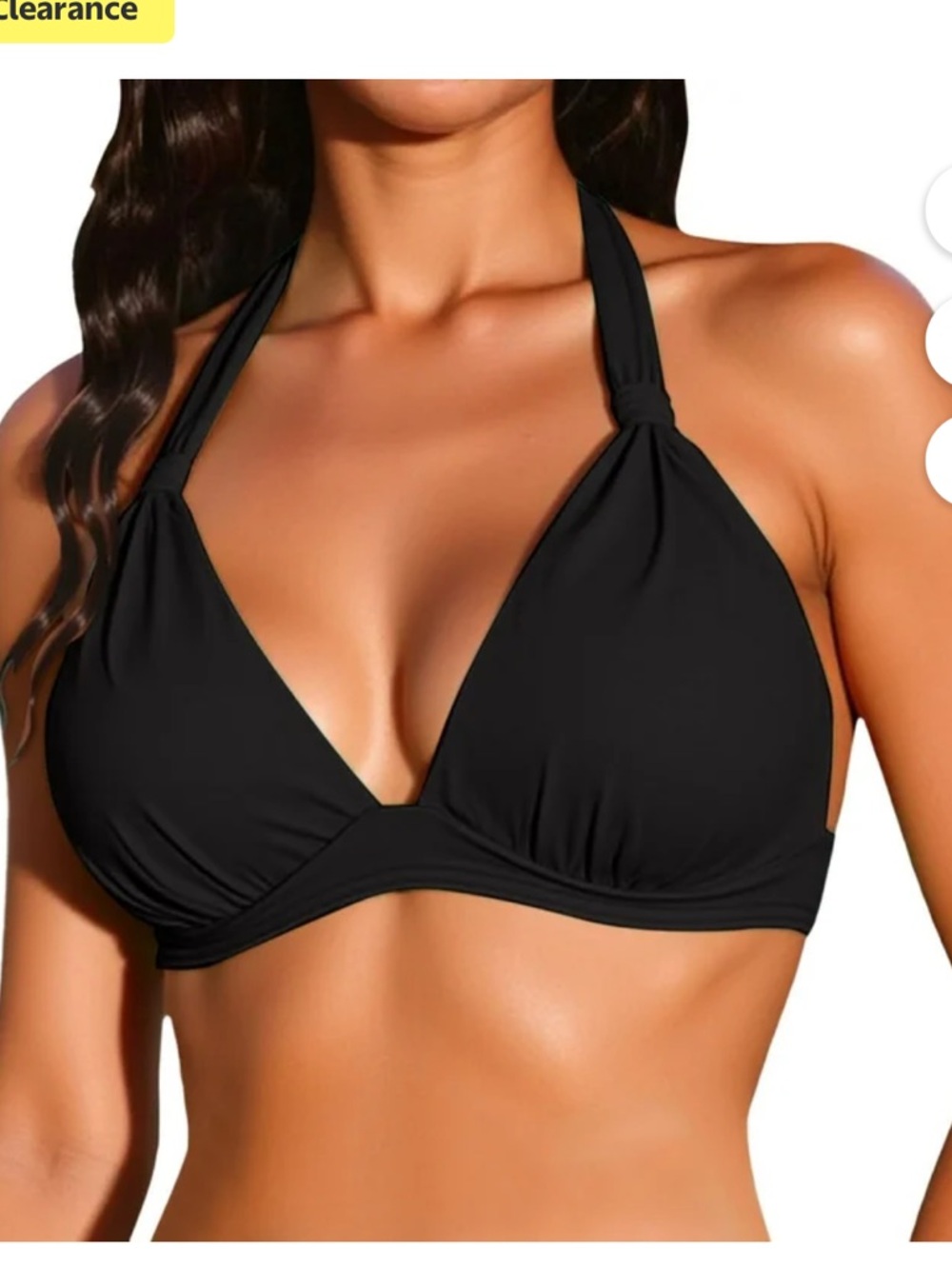 Black Halter Swim Top - Women's Swim